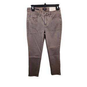 NYDJ Jeans Women's Size 2P Alina Legging Ankle Deep Taupe Stretch Lift Tuck (23)